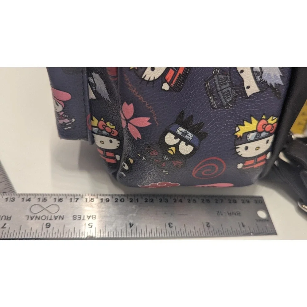 Naruto Shippuden x Hello Kitty Mini Backpack Sanrio Anime Faux Leather Bag